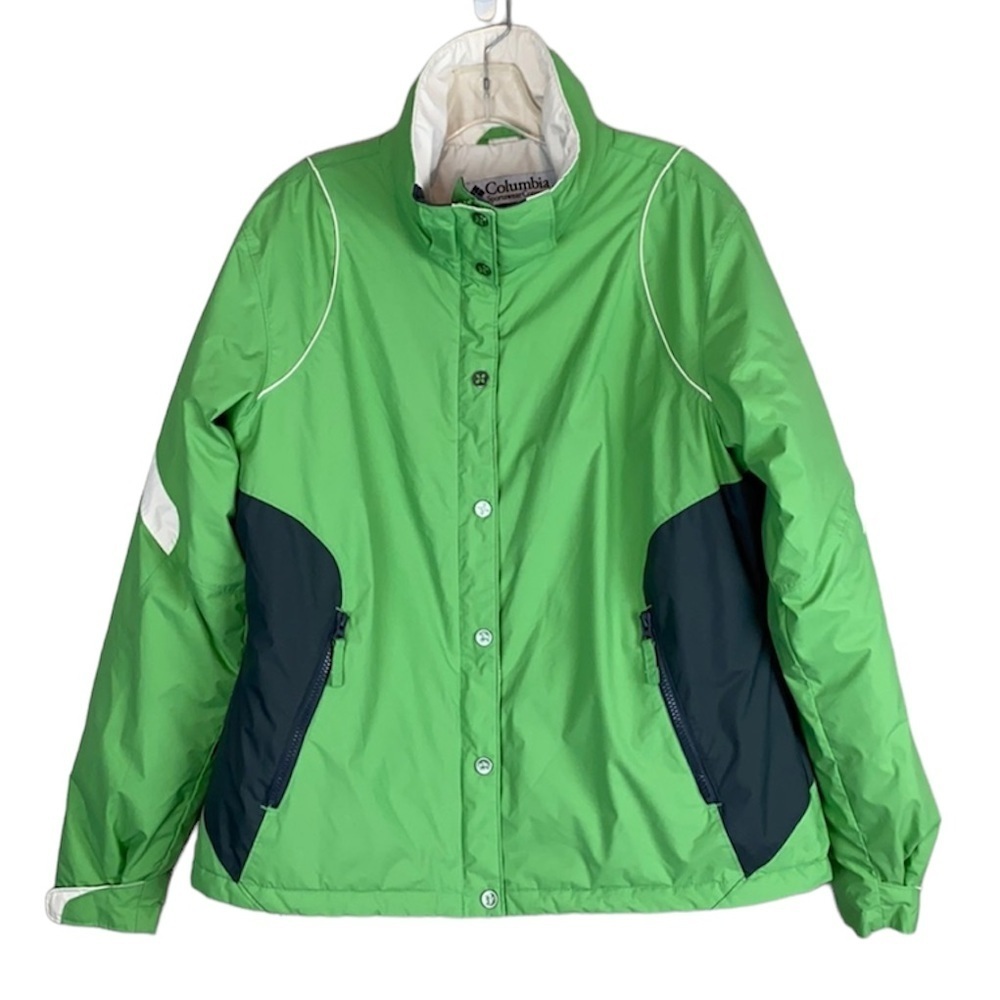 Columbia Omni Shield Kelly Green Waterproof Jacket/Coat Size XL